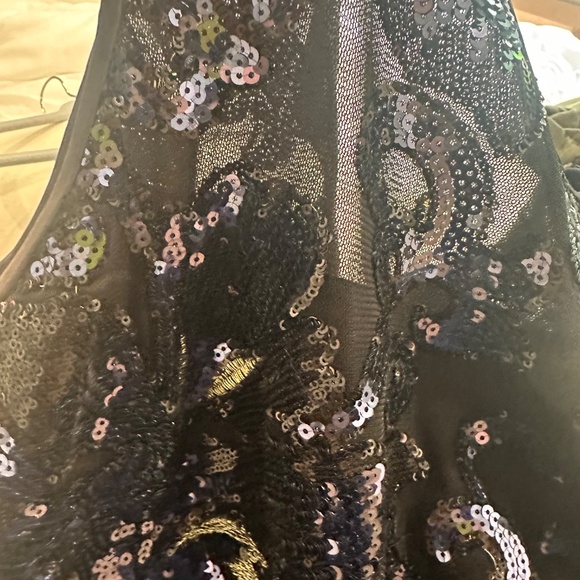 Ralph Lauren - Lauren column stretch sequin floor length gown (size 8) - Picture 4 of 4